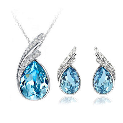 Crystal Earring & Necklace Set