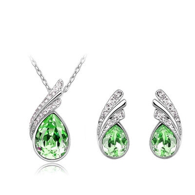 Crystal Earring & Necklace Set