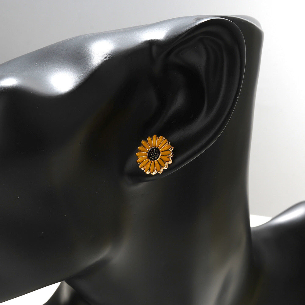 Sunflower Necklace & Earring Set