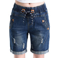 Ripped Denim Shorts