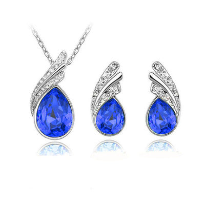 Crystal Earring & Necklace Set