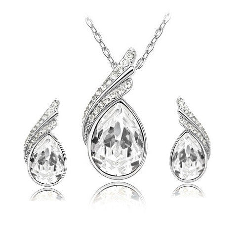 Crystal Earring & Necklace Set
