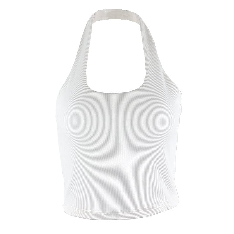 Strappy Halter Crop Top