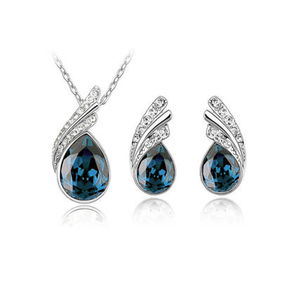 Crystal Earring & Necklace Set