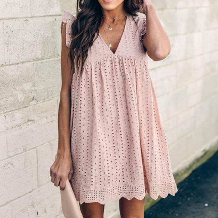 Lace Midi Dress with Hidden Pocket