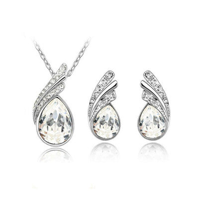 Crystal Earring & Necklace Set
