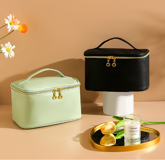 Large PU Leather Cosmetic Bag