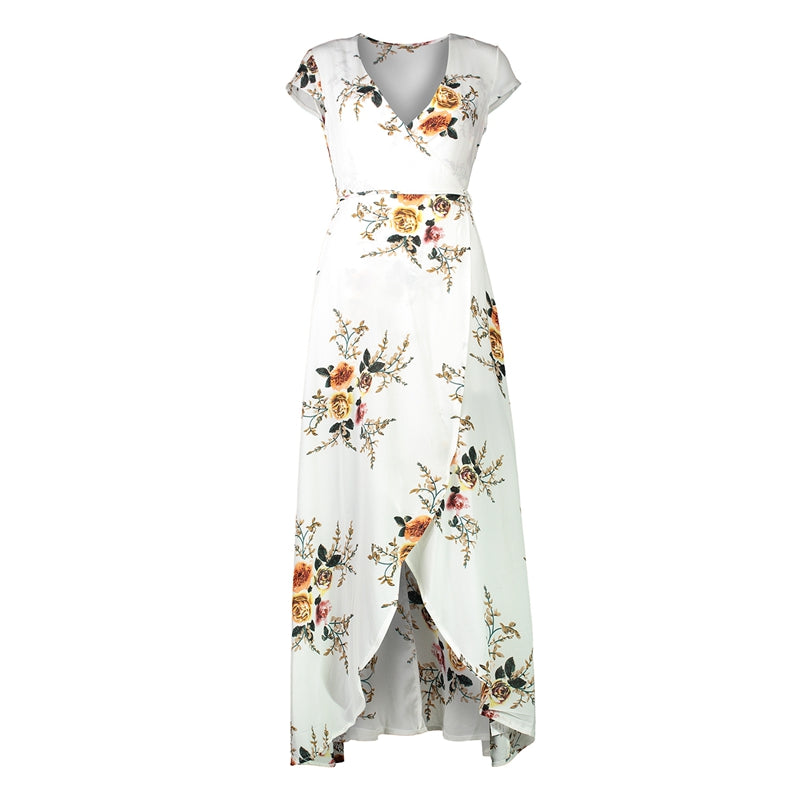Chiffon Split Maxi Dress for Beach Wear