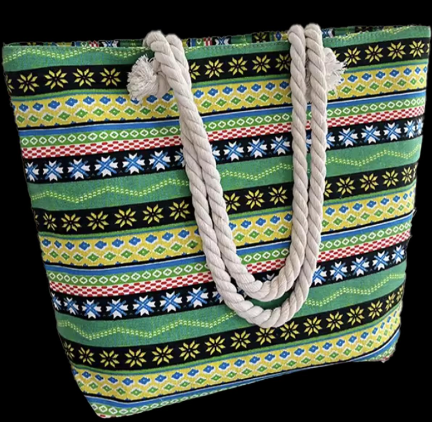 Large Printed Tote Bag