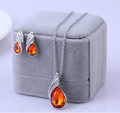 Crystal Earring & Necklace Set