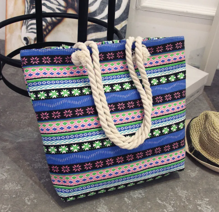 Large Printed Tote Bag