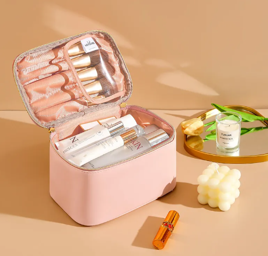 Large PU Leather Cosmetic Bag